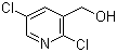 结构式 CAS# 558465-93-3, 2,5-二氯吡啶-3-甲醇