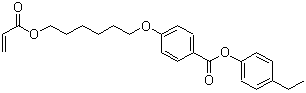 4-[[6-[(1-Oxo-2-propenyl)oxy]hexyl]oxy]benzoic acid 4-ethylphenyl ester molecular structure (CAS 558467-39-3)