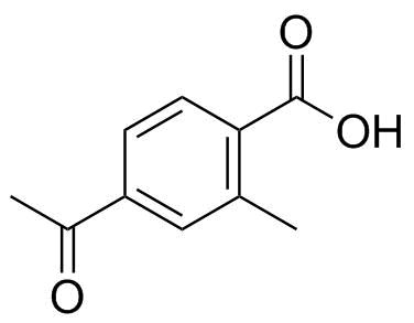 4-Acetyl-2-methylbenzoic acid molecular structure (CAS 55860-35-0)