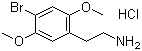 结构式 CAS# 56281-37-9, 4-溴-2,5-二甲氧基苯乙胺盐酸盐