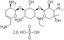 Netilmicin sulfate  molecular structure (CAS 56391-57-2)