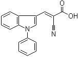 structure of CAS# 56396-35-1, UK 5099;2-Cyano-3-(1-phenyl-1H-indol-3-yl)-2-propenoic acid