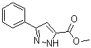 3-苯基-1H-吡唑-5-羧酸甲酯分子结构 (CAS 56426-35-8)