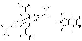 Rh2(S-TFPTTL)4 molecular structure (CAS 564450-56-2)