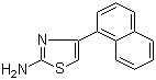 结构式 CAS# 56503-96-9, 4-萘-1-基-1,3-噻唑-2-胺