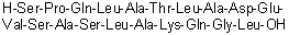 L-Seryl-L-prolyl-L-glutaminyl-L-leucyl-L-alanyl-L-threonyl-L-leucyl-L-alanyl-L-alpha-aspartyl-L-alpha-glutamyl-L-valyl-L-seryl-L-alanyl-L-seryl-L-leucyl-L-alanyl-L-lysyl-L-glutaminylglycyl-L-leucine molecular structure (CAS 565227-74-9)
