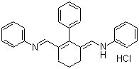 N-[[2-Phenyl-3-[(phenylamino)methylene]-1-cyclohexen-1-yl]methylene]benzenamine monohydrochloride molecular structure (CAS 56709-94-5)