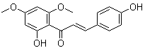 structure of CAS# 56798-34-6, 4',6'-Dimethoxy-2',4-dihydroxychalcone;1-(2-Hydroxy-4,6-dimethoxyphenyl)-3-(4-hydroxyphenyl)-2-propen-1-one