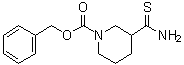 3-(Aminothioxomethyl)-1-piperidinecarboxylic acid phenylmethyl ester molecular structure (CAS 569348-15-8)