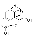 结构式 CAS# 57-27-2, 吗啡