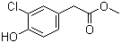 Methyl 3-chloro-4-hydroxyphenylacetate molecular structure (CAS 57017-95-5)