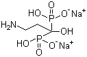 structure of CAS# 57248-88-1, Pamidronate disodium salt;3-Amino-1-hydroxy-1-phosphonopropyl phosphonic acid disodium salt