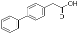4-联苯乙酸分子结构 (CAS 5728-52-9)