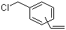 乙烯基苄氯分子结构 (CAS 57458-41-0)