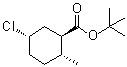 (1R,2R,5S)-rel-5-Chloro-2-methylcyclohexanecarboxylic acid 1,1-dimethylethyl ester molecular structure (CAS 5748-22-1)