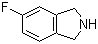 结构式 CAS# 57584-71-1, 5-氟-2,3-二氢-1H-异吲哚