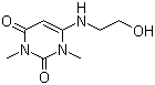 6-[N-(2-Hydroxyethyl)amino]-1,3-dimethyl-2,4(1H,3H)-dione molecular structure (CAS 5770-44-5)