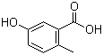 structure of CAS# 578-22-3, 5-Hydroxy-2-methylbenzoic acid;2-Methyl-5-hydroxybenzoic acid; 5,2-Cresotic acid