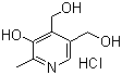 Pyridoxine hydrochloride molecular structure (CAS 58-56-0)