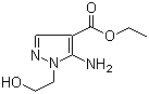 structure of CAS# 58046-49-4, Ethyl 5-amino-1-(2-hydroxyethyl)-1H-pyrazole-4-carboxylate