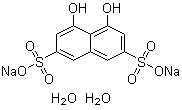 Chromotropic acid disodium salt dihydrate molecular structure (CAS 5808-22-0)