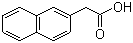 结构式 CAS# 581-96-4, 2-萘乙酸; beta-萘乙酸