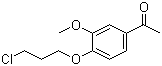 1-[4-(3-Chloropropoxy)-3-methoxyphenyl]ethanone molecular structure (CAS 58113-30-7)