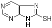 8-Mercaptopurine molecular structure (CAS 583-40-4)