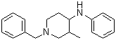 3-Methyl-N-phenyl-1-(phenylmethyl)-4-piperidinamine molecular structure (CAS 58329-00-3)