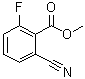Methyl 2-cyano-6-fluorobenzoate molecular structure (CAS 58332-01-7)