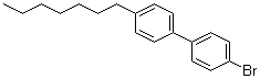 结构式 CAS# 58573-93-6, 4-溴-4'-庚基-1,1'-联苯