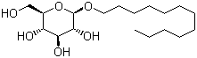 structure of CAS# 59122-55-3, Dodecyl-beta-D-glucopyranoside;Lauryl monoglucoside