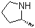 结构式 CAS# 59335-84-1, (S)-2-甲基吡咯烷; (S)-(+)-2-甲基四氢吡咯