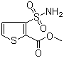 3-磺酰氨基-2-噻吩羧酸甲酯分子结构 (CAS 59337-93-8)