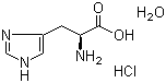 L-Histidine hydrochloride monohydrate molecular structure (CAS 5934-29-2)