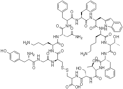 1-L-Tyrosinesomatostatin (sheep) molecular structure (CAS 59481-23-1)