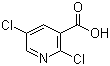 structure of CAS# 59782-85-3, 2,5-Dichloronicotinic acid;2,5-Dichloro-3-pyridinecarboxylic acid
