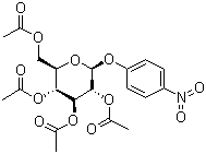 4-Nitrophenyl 2,3,4,6-tetra-O-acetyl-beta-D-glucopyranoside molecular structure (CAS 5987-78-0)