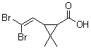 2,2-Dimethyl-3-(2,2-dibromovinyl)cyclopropanecarboxylic acid molecular structure (CAS 59952-39-5)