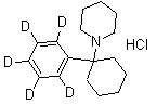 Phencyclidine-D5 molecular structure (CAS 60124-79-0)