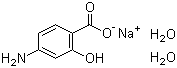 对氨基水杨酸钠分子结构 (CAS 6018-19-5)