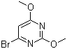 结构式 CAS# 60186-89-2, 4-溴-2,6-二甲氧基嘧啶