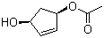 (1S,4R)-cis-4-Acetoxy-2-cyclopenten-1-ol molecular structure (CAS 60410-16-4)