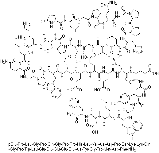 Big Gastrin I Human molecular structure (CAS 60675-77-6)