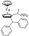 (2R)-1-[(1S)-1-Aminoethyl]-2-(diphenylphosphino)ferrocene molecular structure (CAS 607389-84-4)