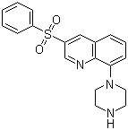 structure of CAS# 607742-69-8, GSK 742457;SB 742457; 3-Phenylsulfonyl-8-(piperazin-1-yl)quinoline