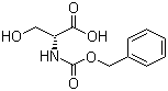 structure of CAS# 6081-61-4, N-Cbz-D-Serine;N-(Carbobenzyloxy)-D-serine; N-Benzyloxycarbonyl-D-serine; Cbz-D-Ser-OH