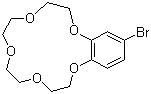 structure of CAS# 60835-72-5, 4-Bromobenzo-15-crown-5;4'-Bromobenzo-15-crown-5; 15-Bromo-2,3,5,6,8,9,11,12-octahydro-1,4,7,10,13-benzopentaoxacyclopentadecin
