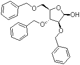 2,3,5-三-O-苄基-beta-D-阿拉伯呋喃糖分子结构 (CAS 60933-68-8)