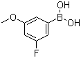 3-Fluoro-5-methoxyphenylboronic acid molecular structure (CAS 609807-25-2)